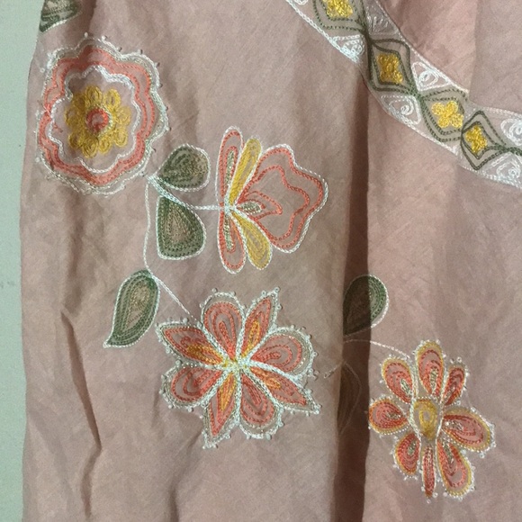 Pink Embroidered Tank Top - Picture 5 of 6